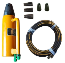 How to use the front clamp hydraulic jack