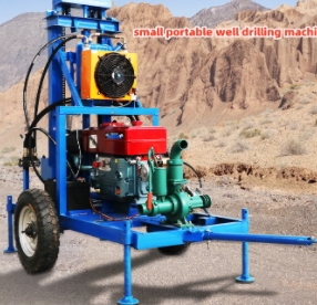 How to use a portable water well drilling rig
